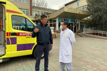 Фотография к новости: Житель Атырау подарил машину скорой помощи больнице Алматы