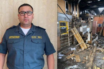 Фотография к новости: Гвардеец предотвратил взрыв газбаллонов в Нур-Султане