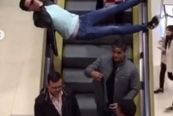 Фотография к новости: Трижды судимого казахстанца арестовали за пранк на эскалаторе