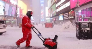 На Восточном побережье США выпал самый сильный снегопад за четыре года