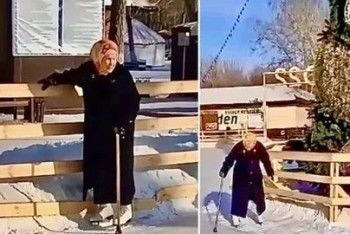 Фотография к новости: Бабушка, вставшая на коньки в 83 года, удивила казахстанцев