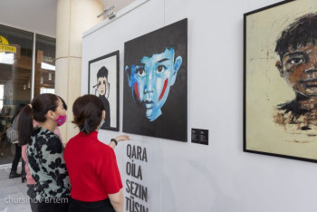 Фотография к новости: Девять художников и их образы мета-вселенной: фоторепортаж с выставки в Нур-Султане