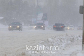 Фотография к новости: МВД предупредило казахстанских водителей об опасностях при непогоде