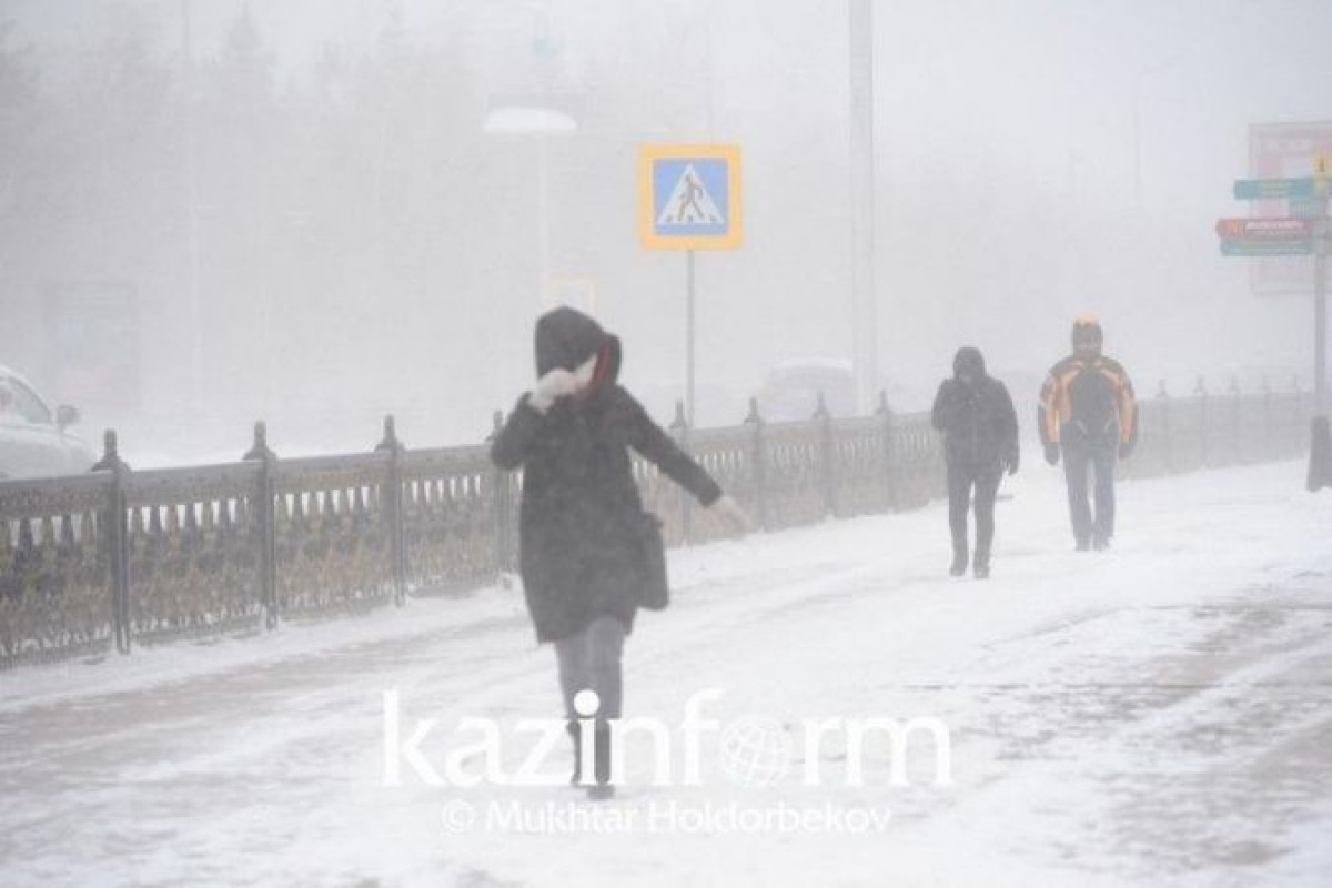 В девяти областях Казахстана объявлено штормовое предупреждение
