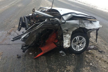 Фотография к новости: Авто разорвало на две части при ДТП в Актюбинской области