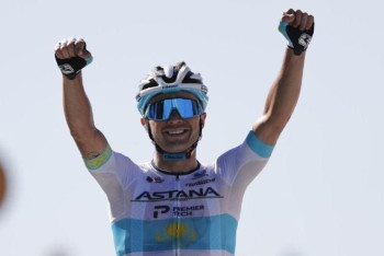 Фотография к новости: Казахстанец выиграл велогонку в Испании