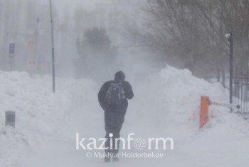 Фотография к новости: Штормовое предупреждение объявлено в столице и четырех областях Казахстана