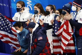 Фотография к новости: Фигуристы сборной США потребовали наградить их медалями Олимпиады