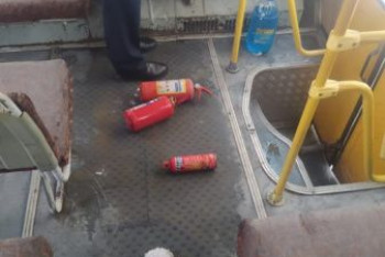 Фотография к новости: Возгорание школьного автобуса в Актобе: появились подробности инцидента