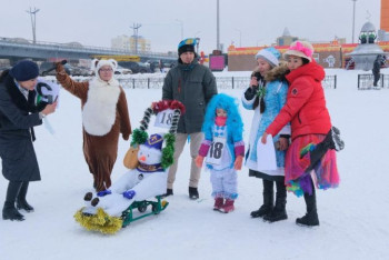 Фотография к новости: Конкурс на самые оригинальные сани провели в Нур-Султане