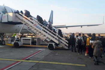 Фотография к новости: Из Польши вылетел третий самолёт с эвакуированными из Украины казахстанцами