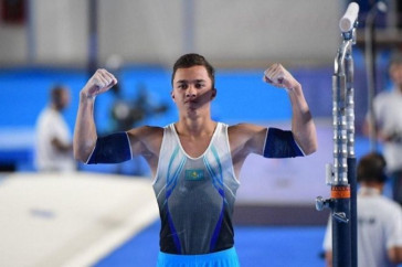 Фотография к новости: Казахстанский гимнаст завоевал серебро этапа Кубка мира в Катаре