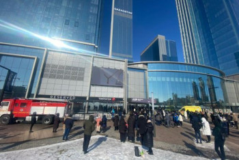 Пожар произошел в ТРЦ Нур-Султана. Жертв и пострадавших нет