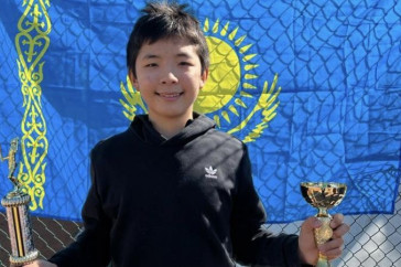 Фотография к новости: Казахстанец стал абсолютным чемпионом теннисного турнира в Словакии