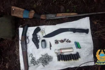 Фотография к новости: Участники беспорядков закопали оружие в роще Баума в Алматы