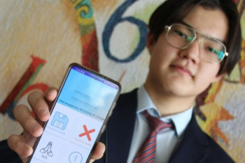 Фотография к новости: Актюбинский школьник создал приложение для оказания помощи жертвам бытового насилия