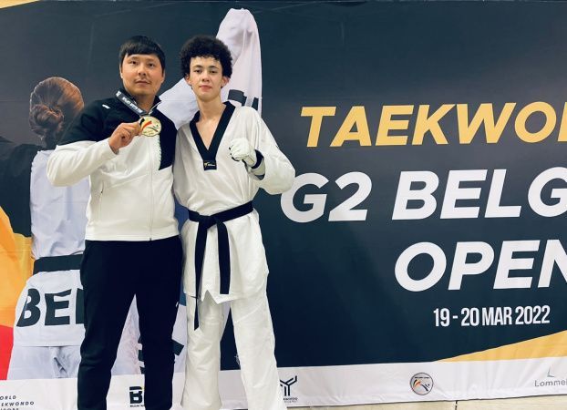 Фотография к новости: Казахстанский таеквондист выиграл турнир в Бельгии