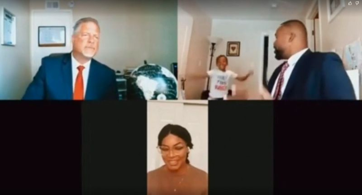 Ворвавшийся в онлайн-конференцию ребёнок случайно раскрыл секрет отца