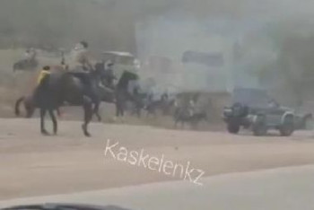 Фотография к новости: Кокпар на трассе устроил казахстанец в честь рождения ребенка