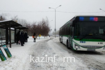 Фотография к новости: Семь пригородных маршрутов приостановили в Нур-Султане из-за бурана