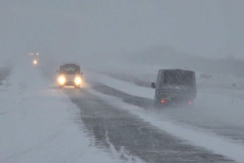 Фотография к новости: В Костанайской области из-за непогоды произошло ДТП. Погибли два человека