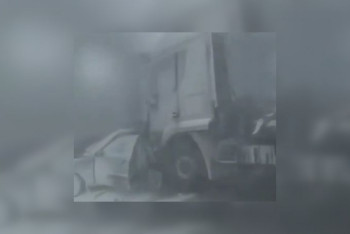 Фотография к новости: Десятки авто столкнулись на трассе Темиртау – Нур-Султан