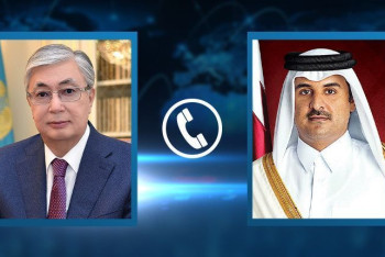 Фотография к новости: Токаев провел телефонный разговор с эмиром Катара