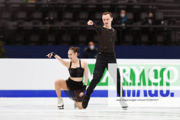 Фотография к новости: Казахстанские фигуристы выступили на чемпионате мира во Франции