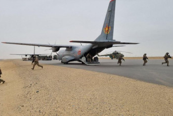 Фотография к новости: Учения в Мангистау: военно-транспортные самолёты совершили посадку на автотрассе "Жанаозен-Бейнеу"