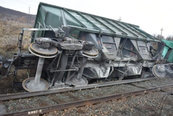 Фотография к новости: Второй за неделю сход вагонов с рельсов произошёл в ВКО