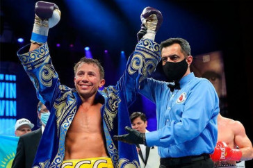 Фотография к новости: Головкин нокаутом одержал досрочную победу над Муратой