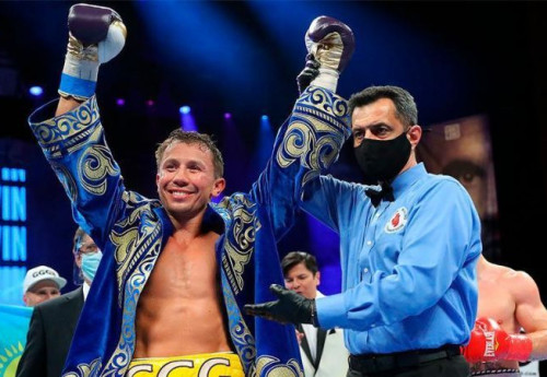 Фотография к новости: Головкин нокаутом одержал досрочную победу над Муратой