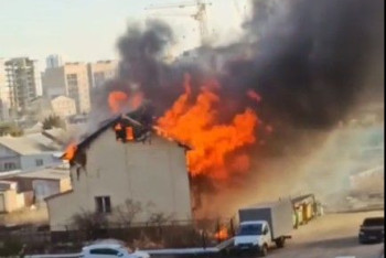 Фотография к новости: Крупный пожар тушат в Нур-Султане