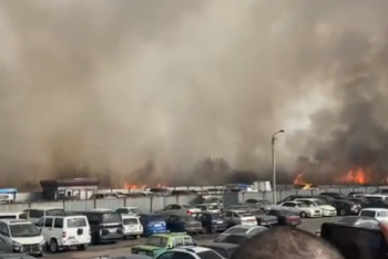 Шесть машин сгорело на штрафстоянке в Петропавловске