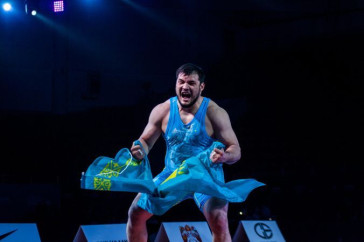 Фотография к новости: Алимхан Сыздыков стал чемпионом Азии по греко-римской борьбе