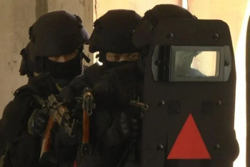 Фотография к новости: Антитеррористические учения проходят в Усть-Каменогорске