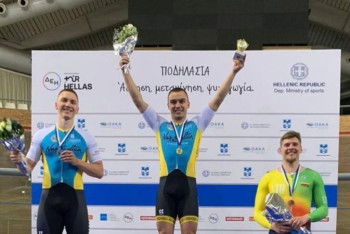 Фотография к новости: Казахстанские велосипедисты показали класс на турнире "Большой приз Афинского трека"