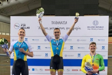 Фотография к новости: Казахстанские велосипедисты показали класс на турнире "Большой приз Афинского трека"