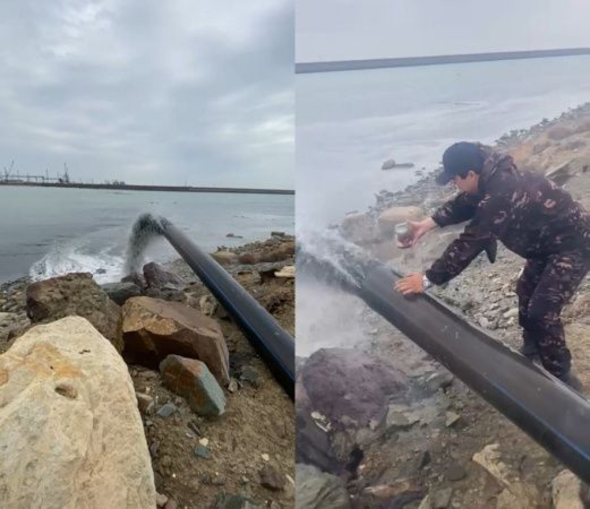 На инцидент со сливом чёрной массы в Каспий отреагировали в Минэкологии