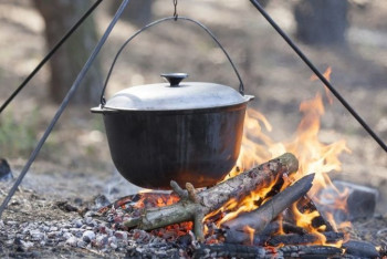 Фотография к новости: Туристов застали за готовкой ужина на костре в нацпарке Бурабай