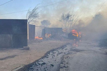 Фотография к новости: Горел камыш: 11 домов и четыре машины уничтожены в Костанае