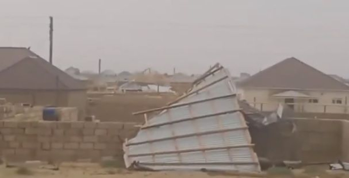 Последствия непогоды сняли на видео в Мангистауской области