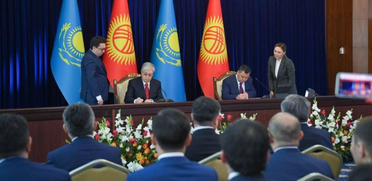 Президенты Казахстана и Кыргызстана подписали совместное заявление