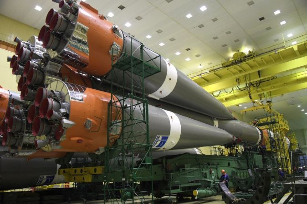 Ракета "Союз-2.1а" готова к запуску с Байконура