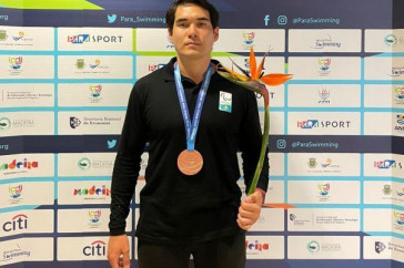 Фотография к новости: Казахстанец стал бронзовым призёром чемпионата мира по пара плаванию