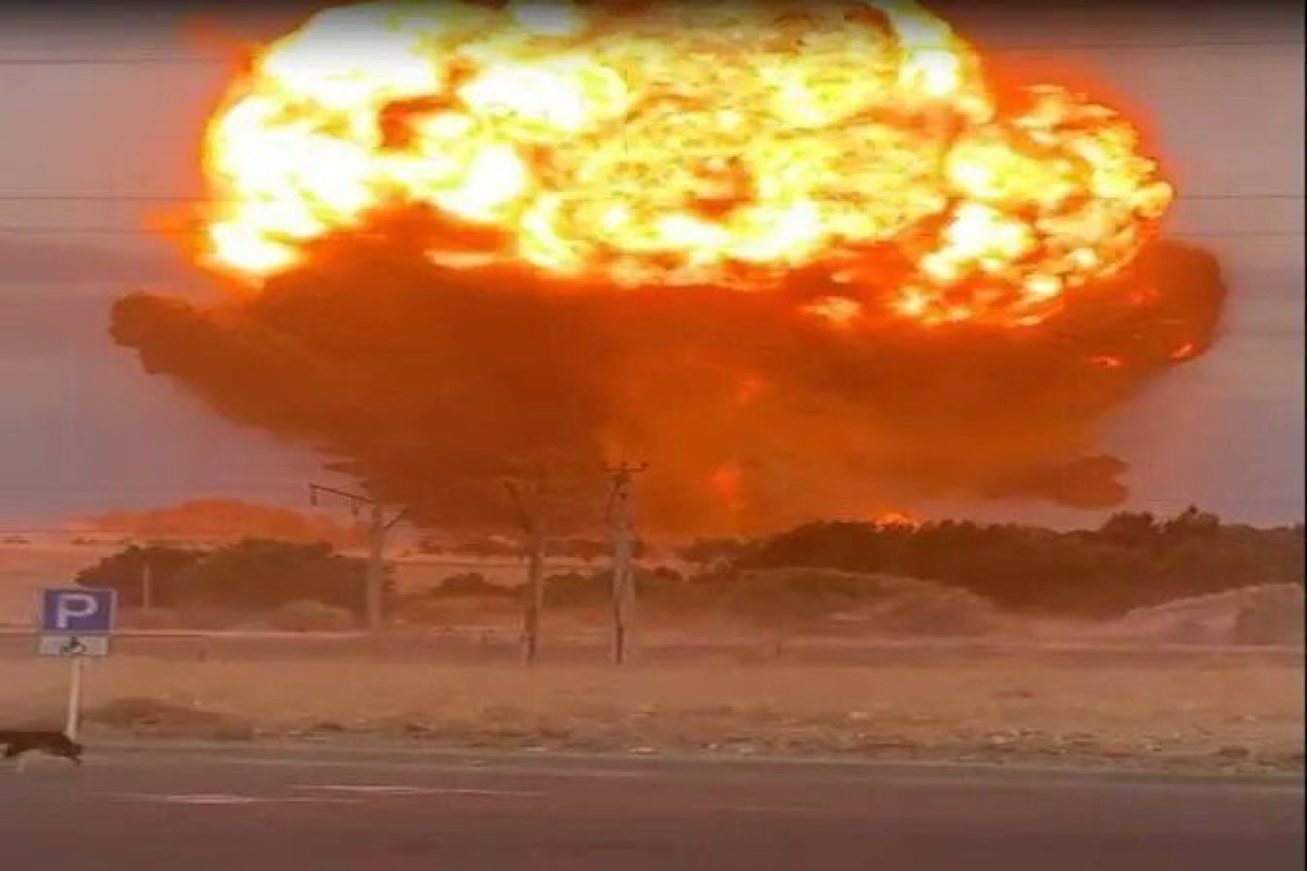 взрывы в Таразе. Кадр с видео очевидцев