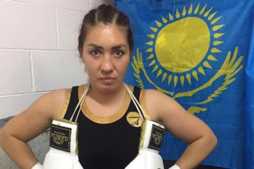 Фотография к новости: Казахстанская "GGG среди женщин" выиграла титульный бой после трёхлетнего перерыва