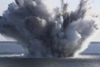 Фотография к новости: Разминирование акватории Морского терминала КТК от мин со времён Второй мировой войны продолжается