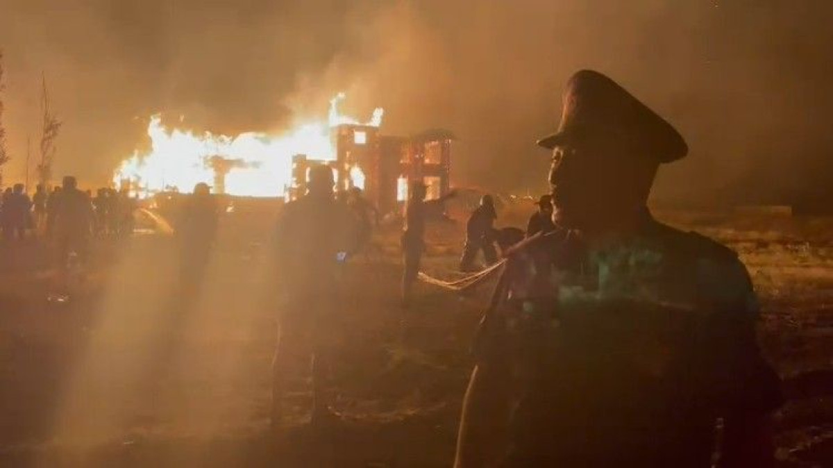 Что осталось от зон отдыха после пожара на Алаколе - видео