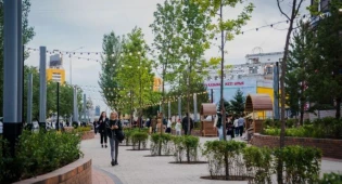 Новый пешеходный променад открыли в Нур-Султане